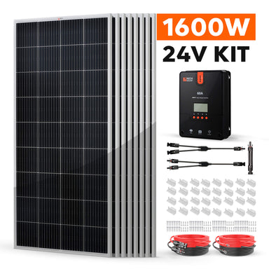 RICH SOLAR 24V 1600W Solar Kit Solar Kits Rich Solar