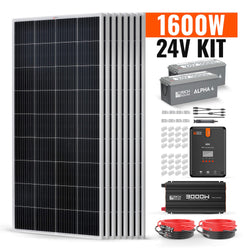 RICH SOLAR 24V 1600W Complete Solar Kit Solar Kits RICH SOLAR