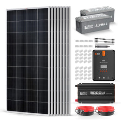 RICH SOLAR 24V 1600W Complete Solar Kit Solar Kits RICH SOLAR