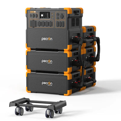 PECRON E3800LFP Portable Power Station 4200W 3840Wh + FREE 30A AC Cable & Free Cart (Until Supplies Last)