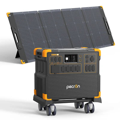 PECRON E3800LFP Portable Power Station 4200W 3840Wh with Free Cart