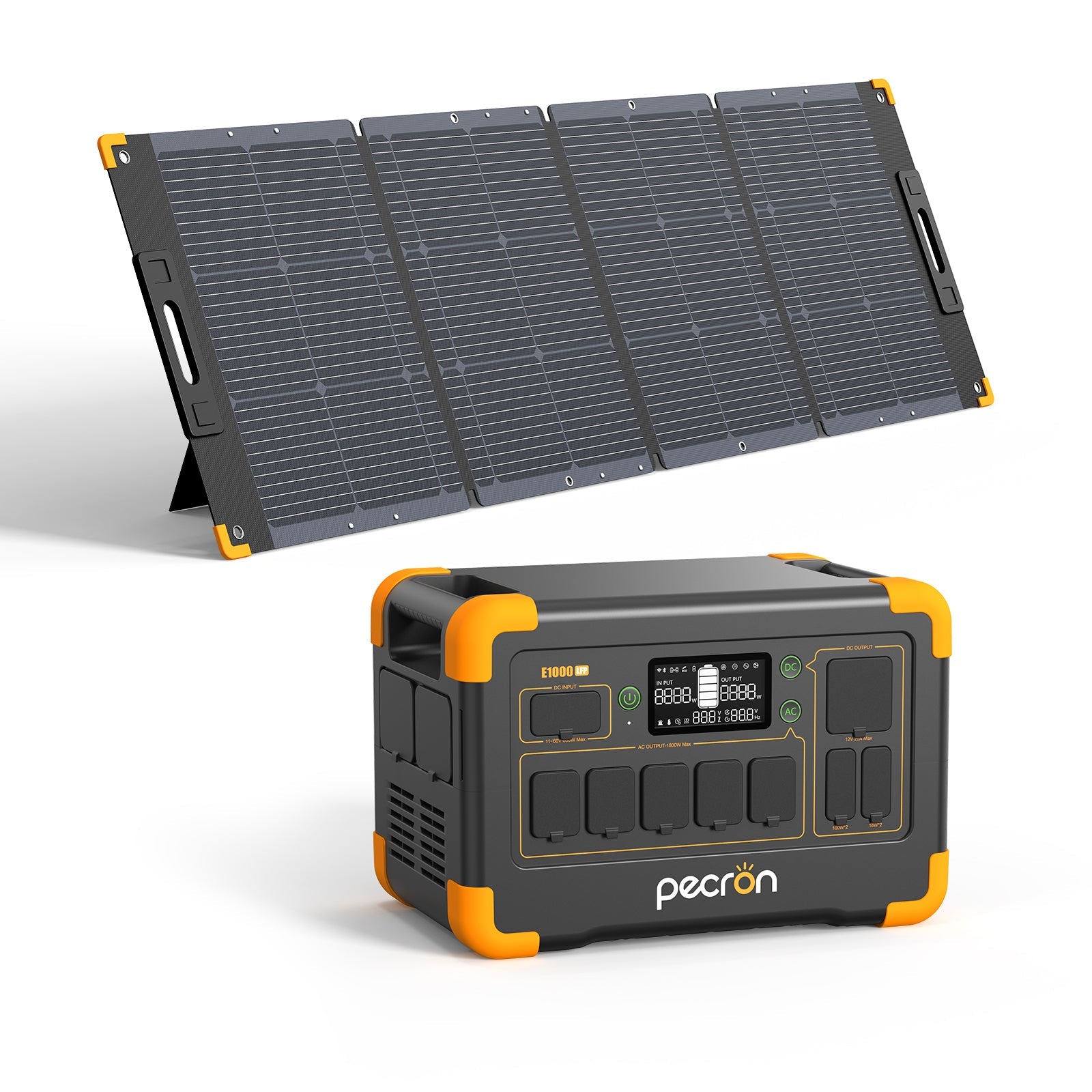 PECRON E1000LFP Portable Power Station 1800W 1024Wh Solar Generator & Portable Power Station PECRON