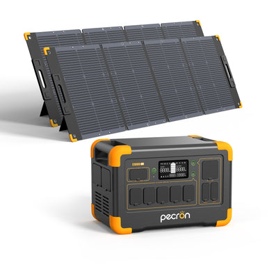 PECRON E1000LFP Solar Generator Kit Solar Generator & Portable Power Station PECRON E1000LFP-2*200W Solar Panel