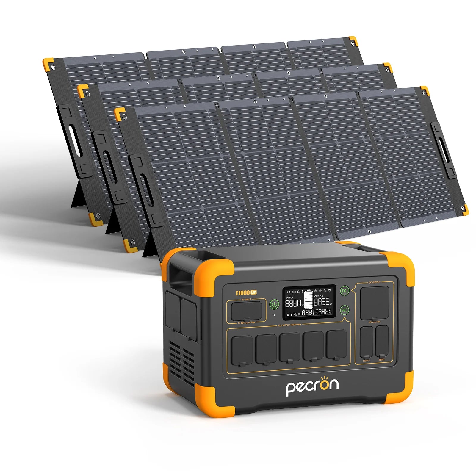 PECRON E1000LFP Solar Generator Kit