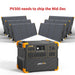 PECRON E3600LFP Solar Generator Kit 3600W 3072Wh Solar Generator & Portable Power Station PECRON