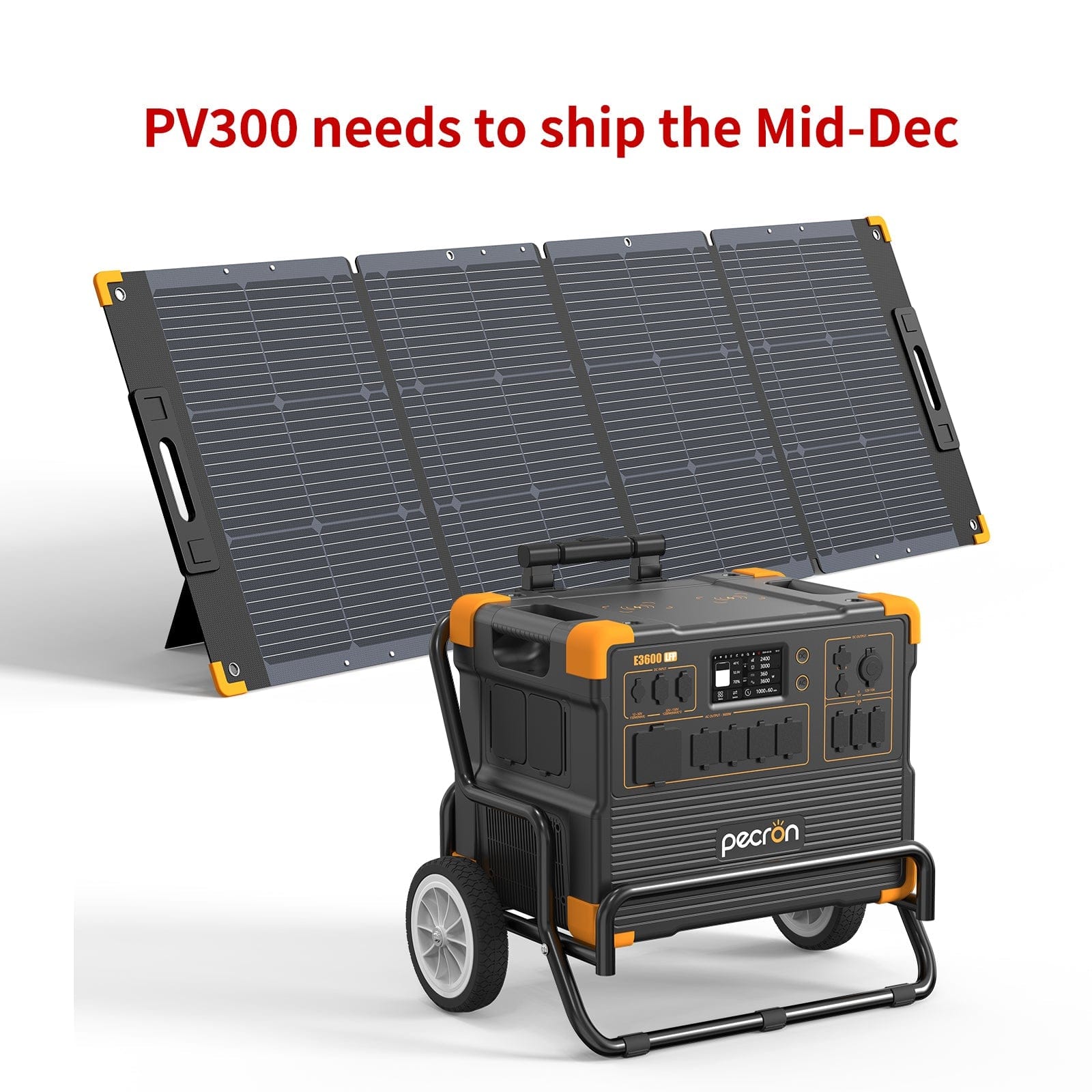 フータ　パネル Pecron E3600LFP Solar Generator Kit 3600W - Pre-Order Now