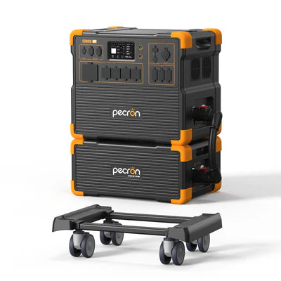PECRON E3800LFP Portable Power Station 4200W 3840Wh with Free Cart
