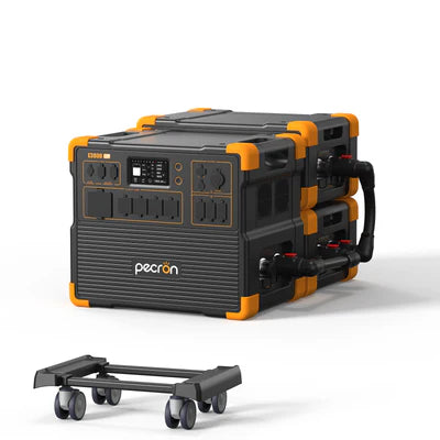 PECRON E3800LFP Portable Power Station 4200W 3840Wh + FREE 30A AC Cable & Free Cart (Until Supplies Last)