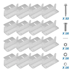 BougeRV Solar Panel Mounting Z Bracket Mount Kits Supporting Accessories BougeRV 4 Set (16 Units)
