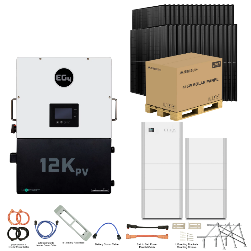 EG4 12kPV ETHOS Kit Hybrid Power System with Stackable Storage & Solar Options