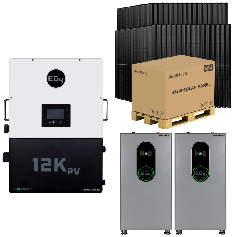 EG4 12kPV Modular Hybrid Power Kit – Flexible Battery & Solar Configurations
