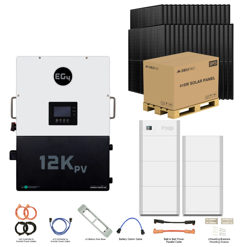 EG4 12kPV ETHOS Kit Hybrid Power System with Stackable Storage & Solar Options
