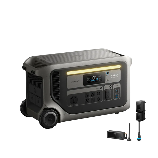 Anker SOLIX F3000 Portable Portable Power Station + Power Saver Kits
