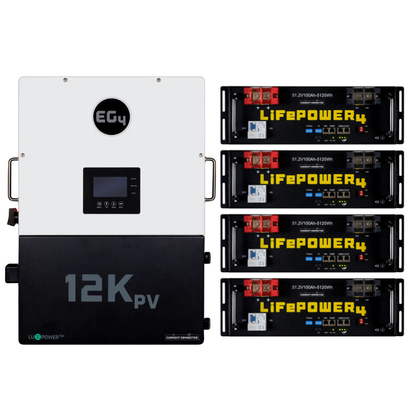 EG4 12kPV Modular Hybrid Power Kit – Flexible Battery & Solar Configurations