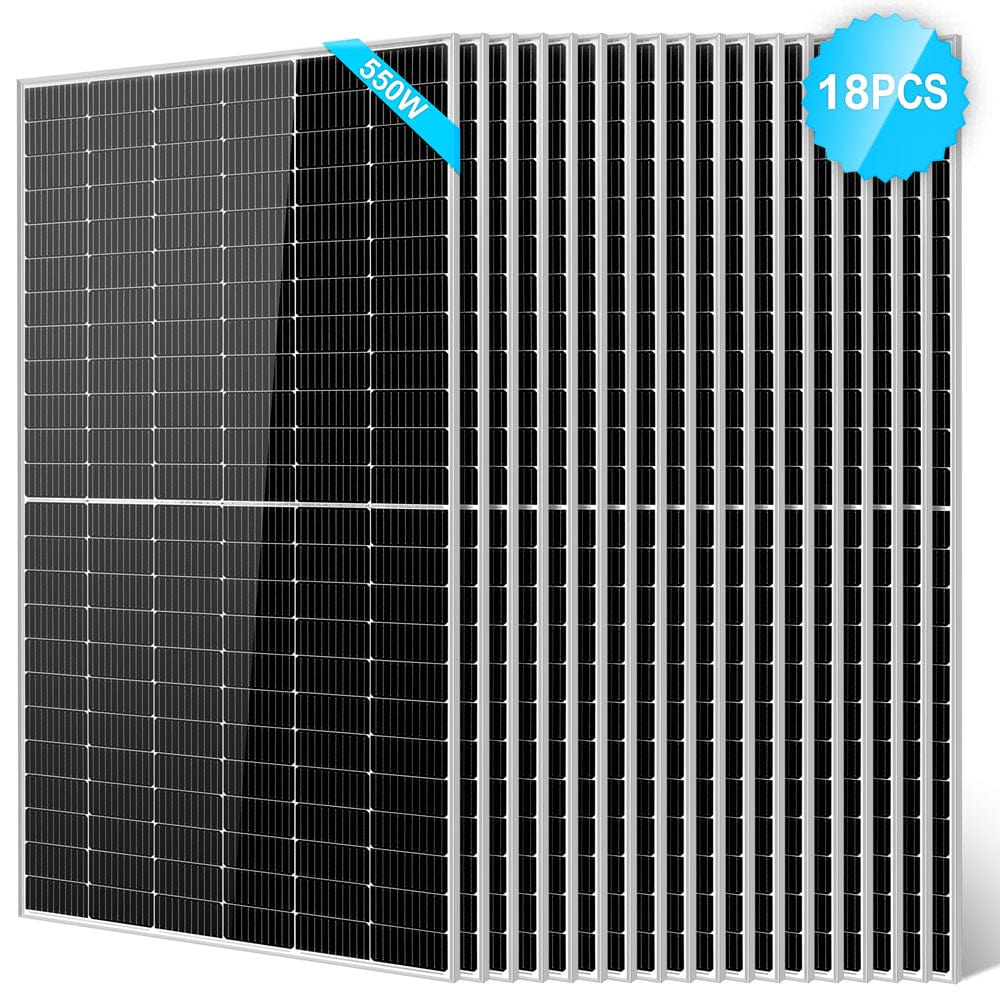 Sungold Power 550 Watt Monocrystalline PERC Solar Panel Rigid Solar Panels SunGoldPower 18pcs