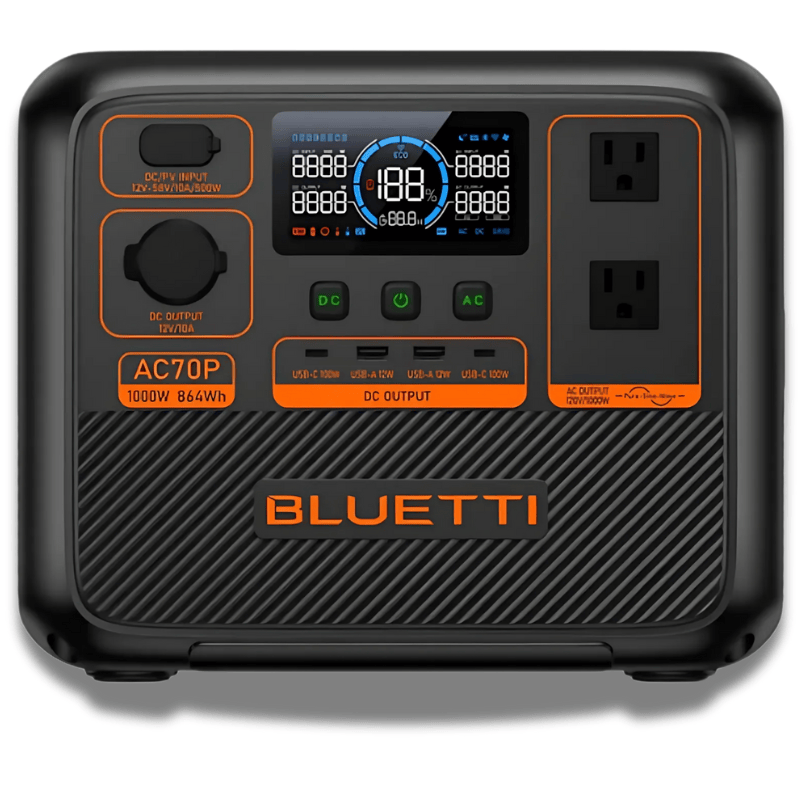 BLUETTI AC70P Portable Power Station Solar Generators Bluetti