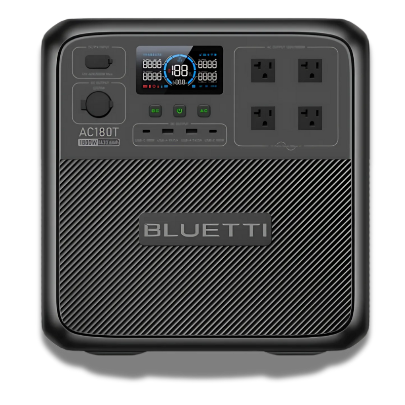 BLUETTI AC180T Portable Power Station | 1,800W, 1433Wh Solar Generators Bluetti