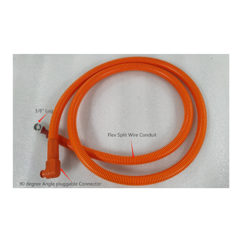 RUiXU Lithi2-16 battery 1/0 AWG cable | Orange+ Black | One Pair
