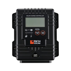 RICH SOLAR BRAVO Waterproof 20 | 20 Amp Waterproof PWM Solar Charge Controller | Waterproof 20A 12V PWM Controller for RVs, Trailers, Campers, Vans, Boats, Off-Grid | #1 Waterproof Solar Controller PWM Charge Controllers RICH SOLAR