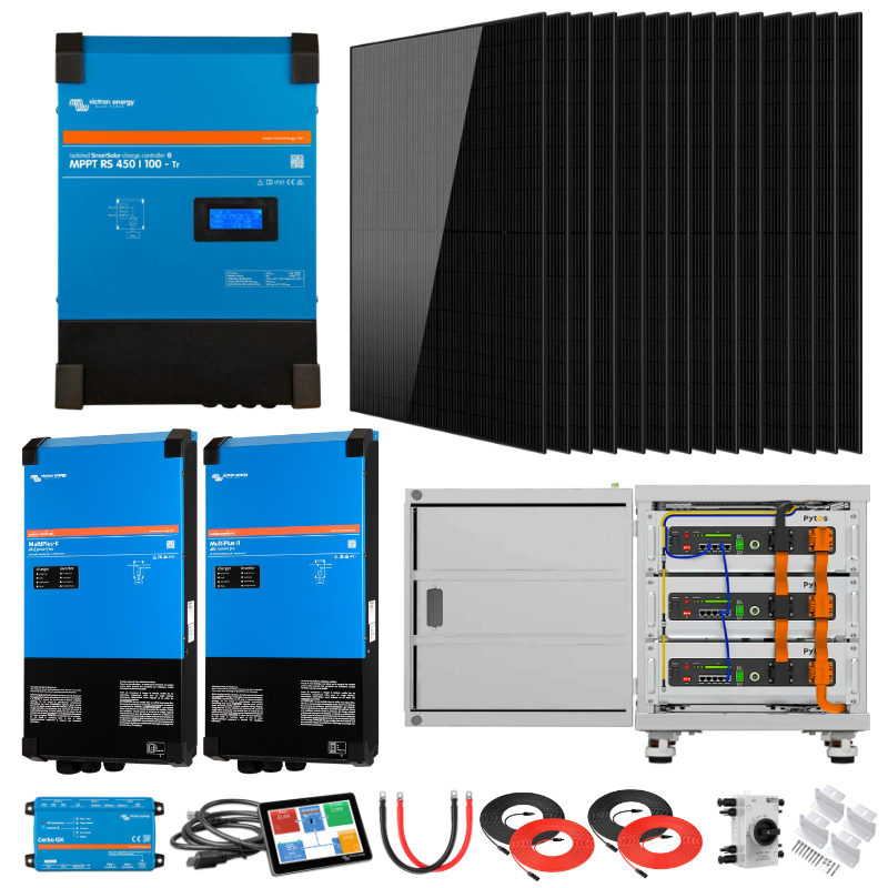 Dual Victron MultiPlus-II 5kVA Off-Grid Solar Power Kit – High-Capacity Energy Storage & Management Bundle