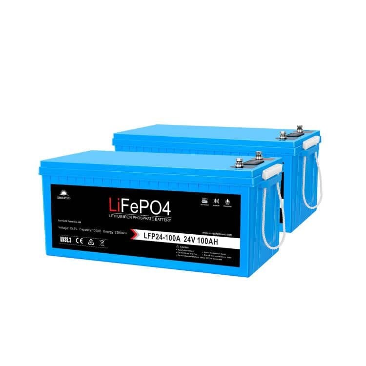 Sungold Power | 2 X 24V 100Ah LiFePO4 Deep Cycle Lithium Battery | Bluetooth / Self-Heating / IP65 Battery SunGoldPower
