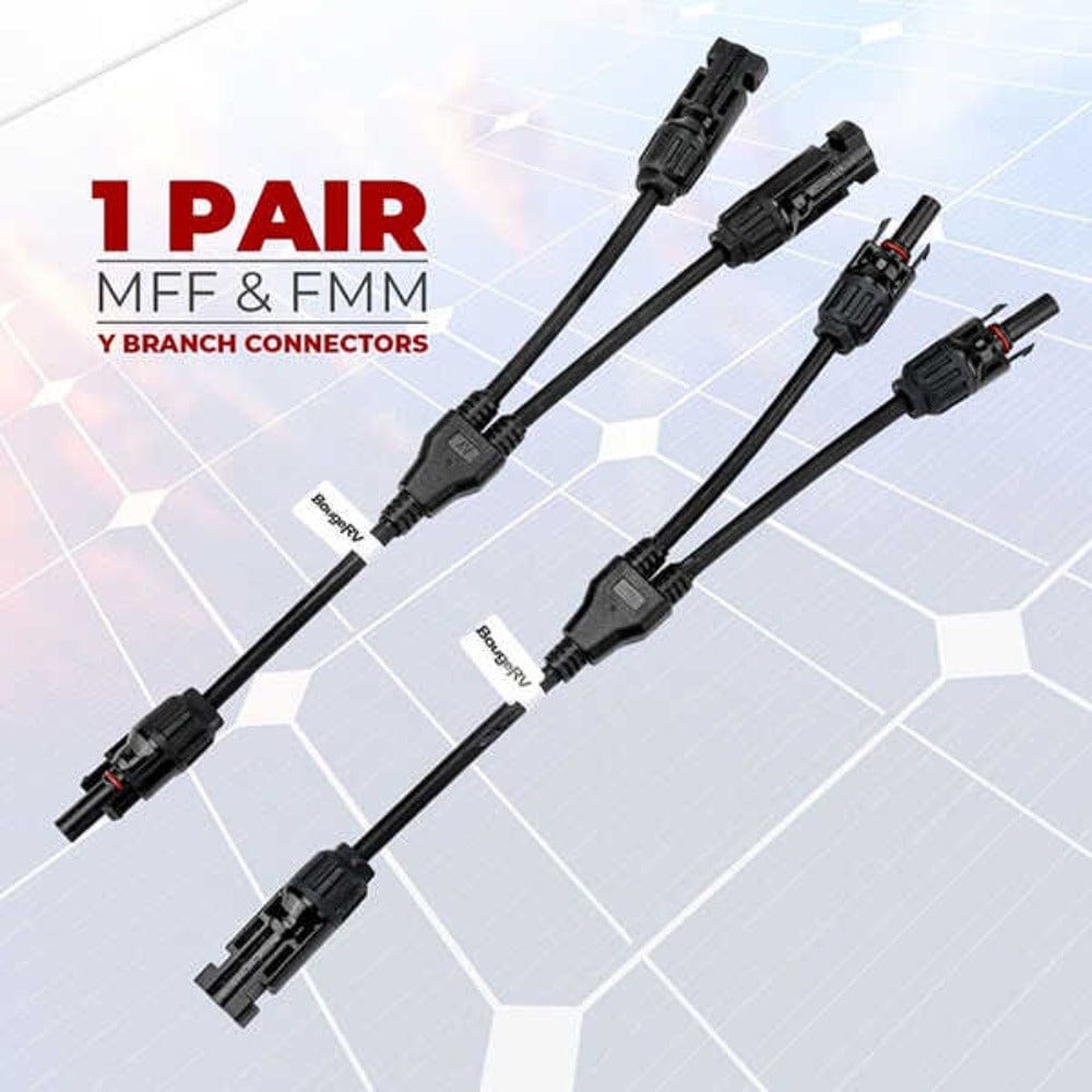BougeRV Solar Connectors Y Branch Parallel Adapter Cable Wire Accessories BougeRV