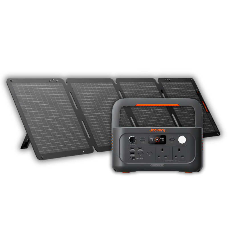 Jackery Explorer 500 v2 Portable Power Station with 100W Air Solar Panel
