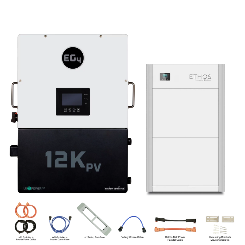 EG4 12kPV ETHOS Kit Hybrid Power System with Stackable Storage & Solar Options
