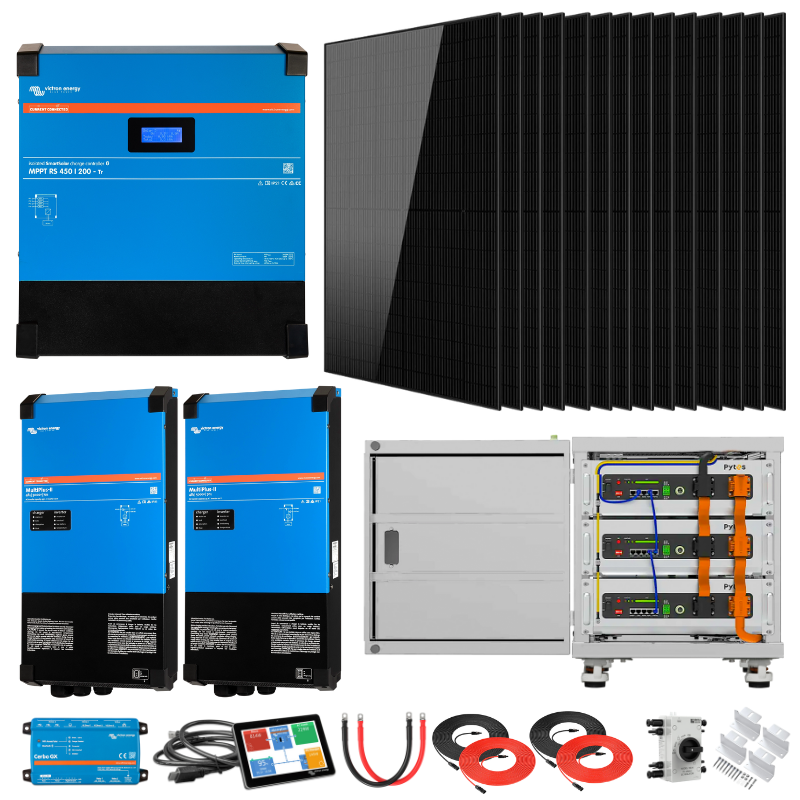 Dual Victron MultiPlus-II 5kVA Off-Grid Solar Power Kit – High-Capacity Energy Storage & Management Bundle