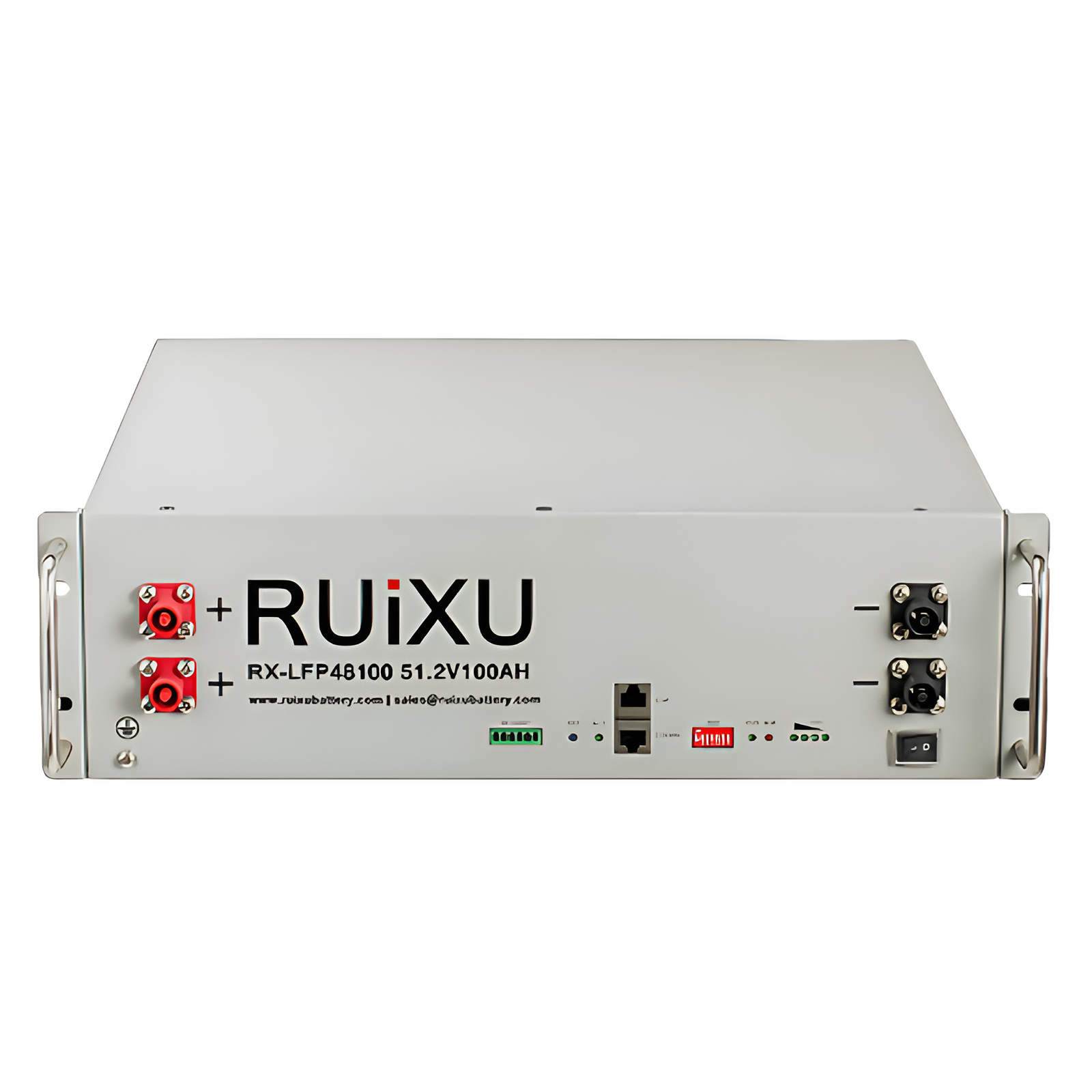 RUiXU 51.2V 100Ah (5.12kWh) Server Rack-Mounted 3U Battery [RX-LFP48100] | 10-Year Warranty Server Rack Batteries Ruixu