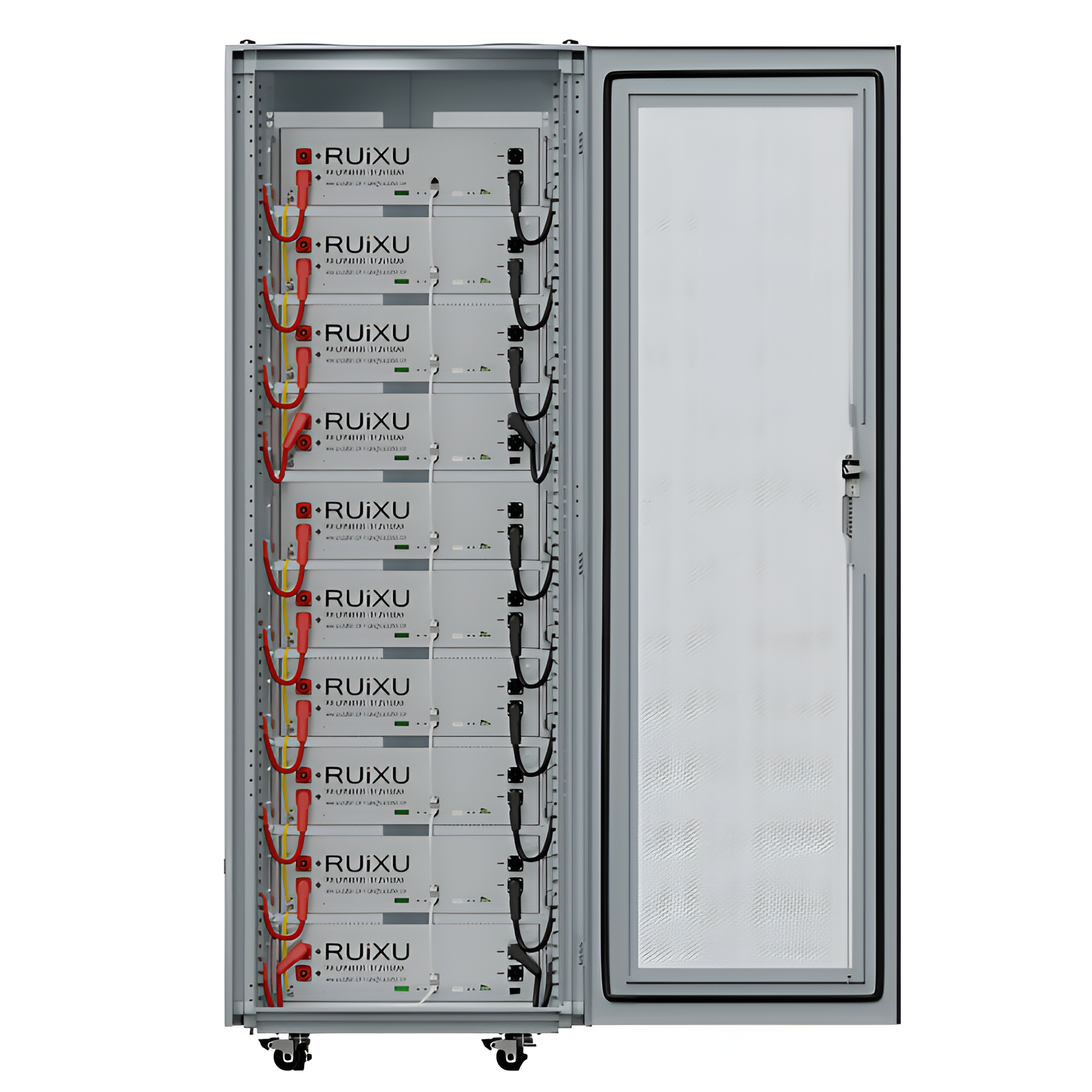 RUiXU 50kWh Lithium Battery Kit | 10 Batteries + 10-Slot Cabinet Server Rack Batteries Ruixu