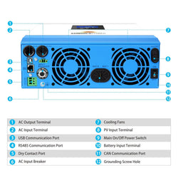 Sungold Power 3000W 24V Solar Inverter Charger Hybrid Inverters SunGoldPower