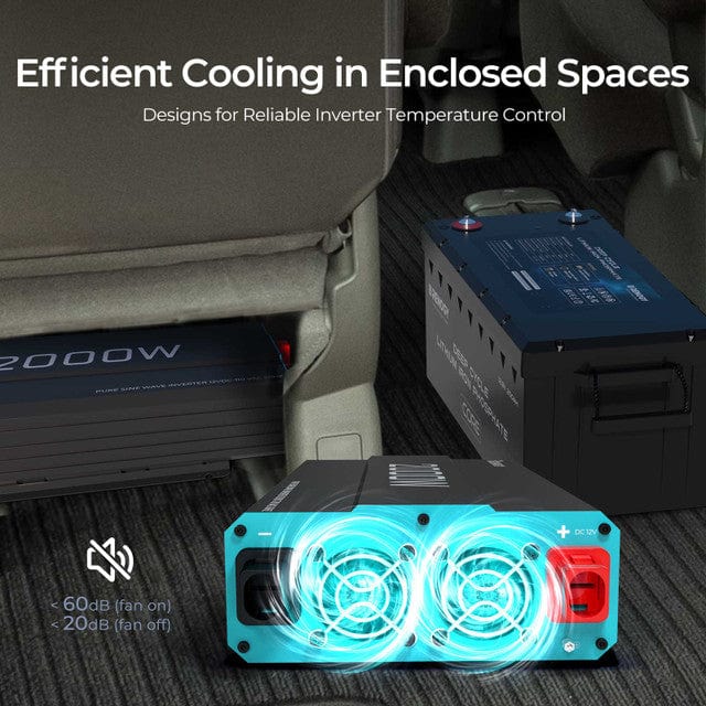 Renogy 2000W 12V Pure Sine Wave Inverter Inverters Renogy