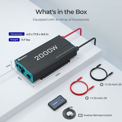 Renogy 2000W 12V Pure Sine Wave Inverter Inverters Renogy