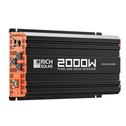 RICH SOLAR NOVA PURE 2K | 2000 Watt (2kW) 12 Volt Industrial Pure Sine Wave Inverter | Powerful 2000W 12V Off-Grid Inverter for RVs, Trailers, Campers, Vans, Trucks, Overlanders, Boats | Top Rated Off-Grid Inverters RICH SOLAR