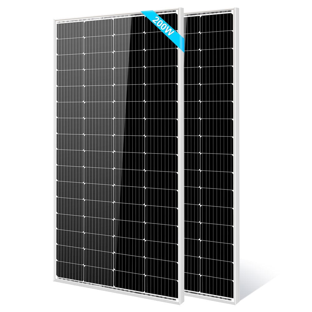 SunGold Power 200W Monocrystalline Solar Panel Rigid Solar Panels SunGoldPower