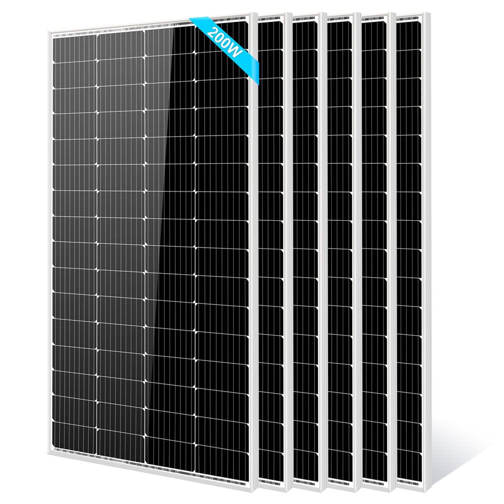 SunGold Power 200W Monocrystalline Solar Panel Rigid Solar Panels SunGoldPower 6PCS