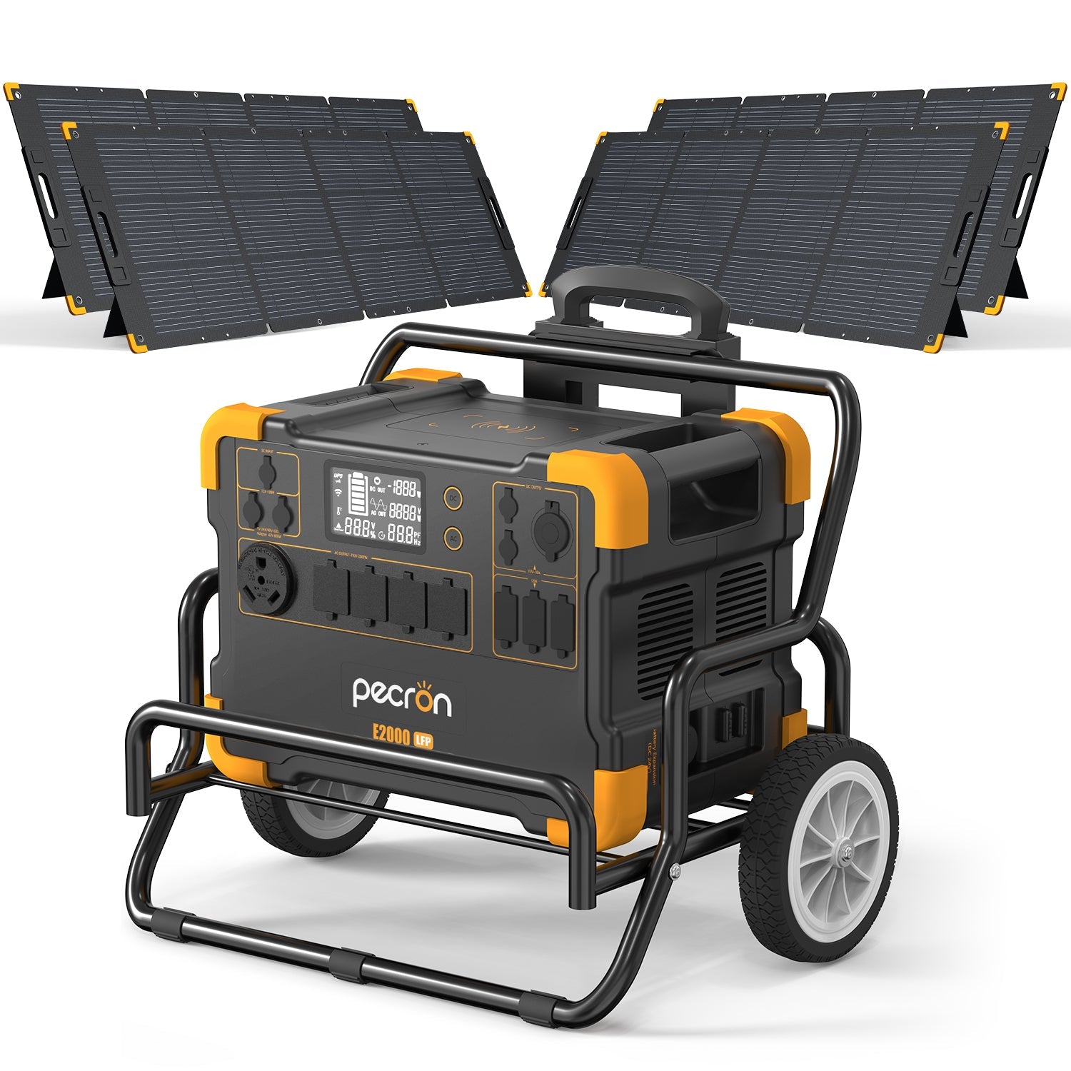 PECRON E2000LFP Expandable Solar System Kit Solar Generator & Portable Power Station PECRON E2000LFP 800W Solar Kit