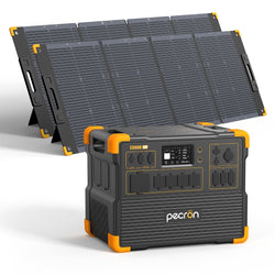 PECRON E3600LFP Portable Power Station 3600W 3072Wh (Pre-Order | Ships: End of June) Solar Generators PECRON E3600LFP+2*300W Solar Panel Without Trolley
