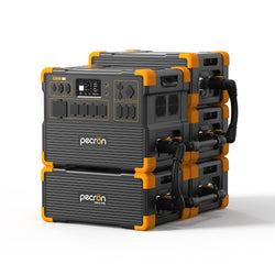 PECRON E3600LFP Portable Power Station 3600W 3072Wh (Pre-Order | Ships: End of June) Solar Generators PECRON E3600LFP+4*EP3000-48V Without Trolley