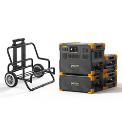 PECRON E3600LFP Portable Power Station 3600W 3072Wh (Pre-Order | Ships: End of June) Solar Generators PECRON E3600LFP+3*EP3000-48V With Trolley