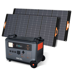 Oscal PowerMax 6000 | 6000W Portable Power Station with 120/240V Dual Voltage Solar Generators Oscal