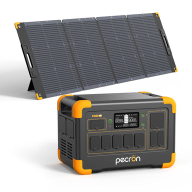 PECRON E1000LFP Solar Generator Kit Solar Generator & Portable Power Station PECRON E1000LFP-200W Solar Panel