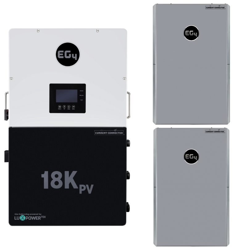 EG4 18kPV High-Capacity Hybrid Power Kit – 12kW Inverter with Flexible Battery & Solar Options