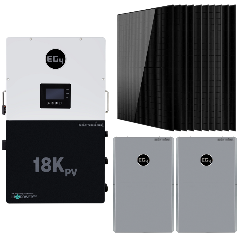 EG4 18kPV High-Capacity Hybrid Power Kit – 12kW Inverter with Flexible Battery & Solar Options