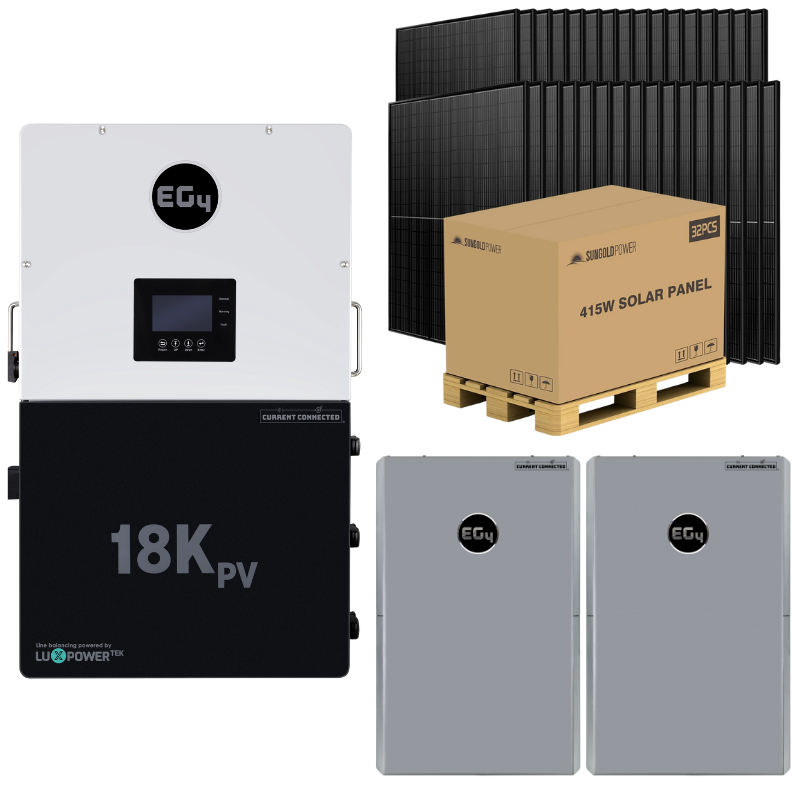 EG4 18kPV High-Capacity Hybrid Power Kit – 12kW Inverter with Flexible Battery & Solar Options