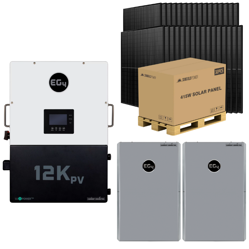 EG4 12kPV Modular Hybrid Power Kit – Flexible Battery & Solar Configurations