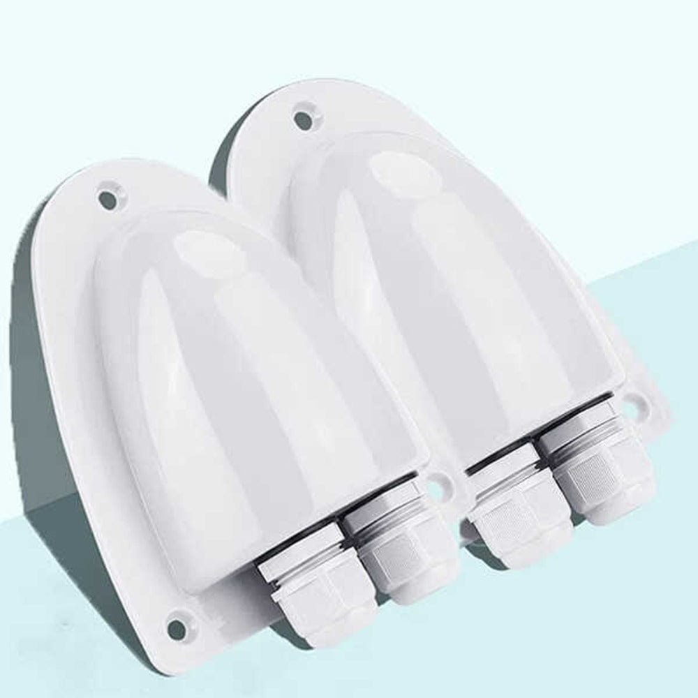 BougeRV ABS Solar Double Cable Entry Gland Box Accessories BougeRV