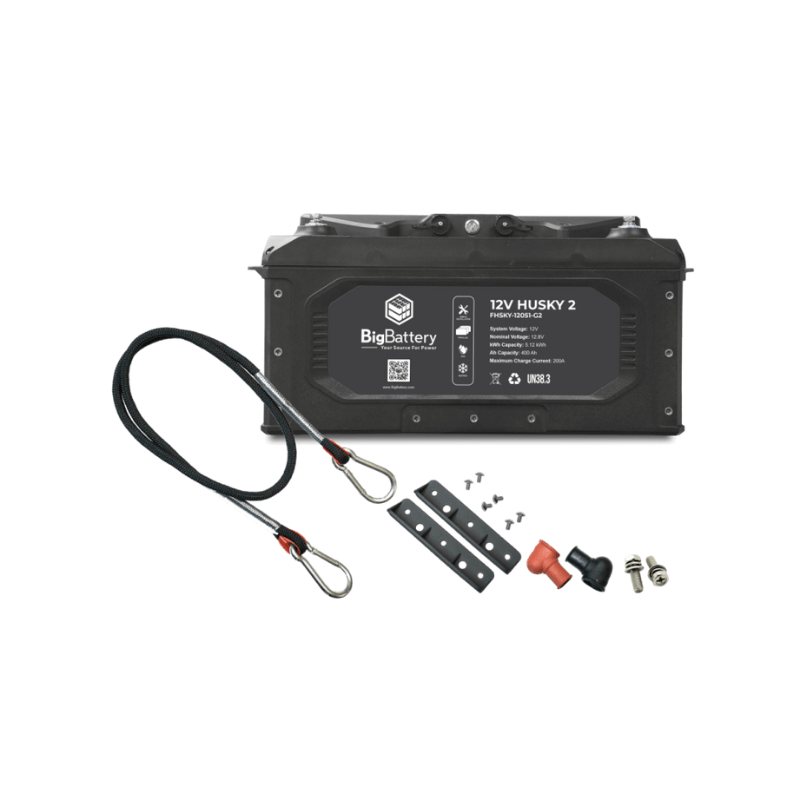 12V Big Battery Husky 2 – LiFePO4 400Ah and 5.12kWh Power