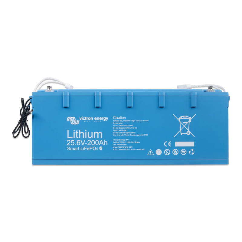 Victron Lithium-Iron-Phosphate (LiFePO4 or LFP) Smart Battery, 25.6V/200Ah